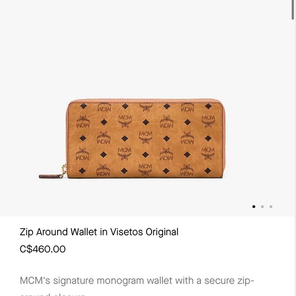 Mcm Zip around wallet in visestos original - Picture 1 of 3